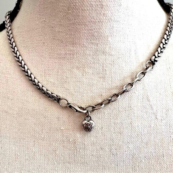 Brighton Etched Linked Panels Bracelet, Adjustable Length, Silver Plated EUC - Picture 6 of 9